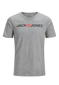 Jack & Jones - Jack&Jones T-Shirt Corp Logo 12137126 Szary Slim Fit. Kolor: szary. Materiał: bawełna