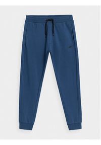 4f - 4F Spodnie dresowe 4FAW23TTROM452 Niebieski Regular Fit. Kolor: niebieski. Materiał: bawełna #2