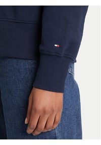 TOMMY HILFIGER - Tommy Hilfiger Bluza Script WW0WW47159 Granatowy Regular Fit. Kolor: niebieski. Materiał: bawełna