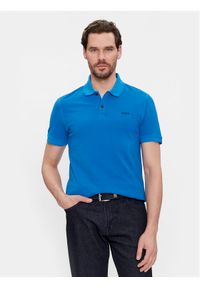 BOSS - Boss Polo Prime 50468576 Niebieski Slim Fit. Typ kołnierza: polo. Kolor: niebieski. Materiał: bawełna