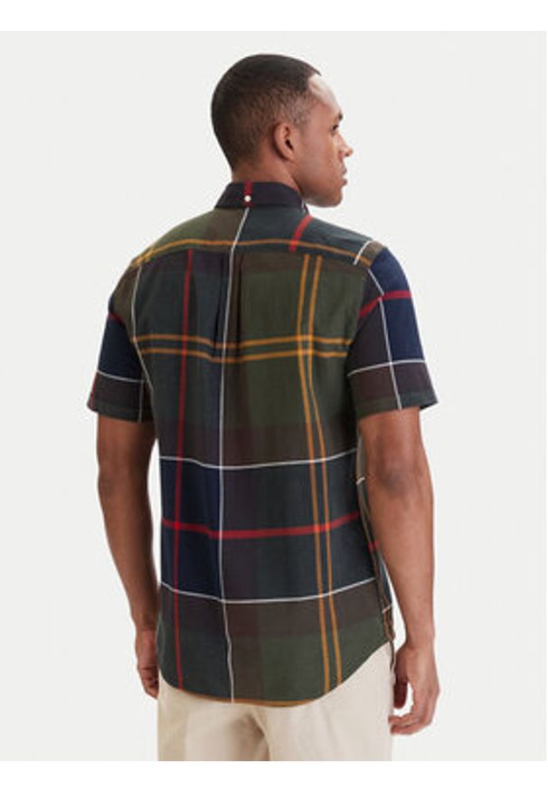 Barbour Koszula Douglas MSH5077TN11 Zielony ciemny Regular Fit. Kolor: zielony. Materiał: bawełna