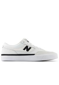 Buty New Balance Numeric NM417LWW - białe. Kolor: biały. Materiał: materiał, skóra, syntetyk, guma. Szerokość cholewki: normalna