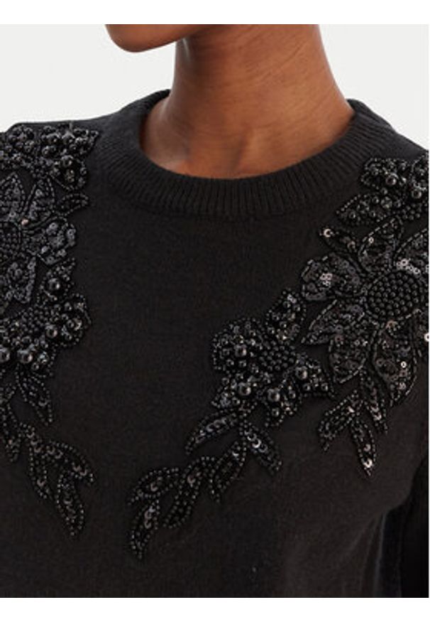 Artigli Sweter ACMA002799 Czarny Regular Fit. Kolor: czarny. Materiał: wiskoza