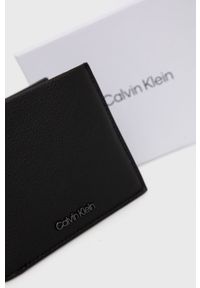 Calvin Klein Portfel męski kolor czarny. Kolor: czarny. Materiał: materiał. Wzór: gładki #4