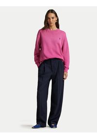 Polo Ralph Lauren Bluza 211971697505 Różowy Relaxed Fit. Typ kołnierza: polo. Kolor: różowy. Materiał: bawełna #2