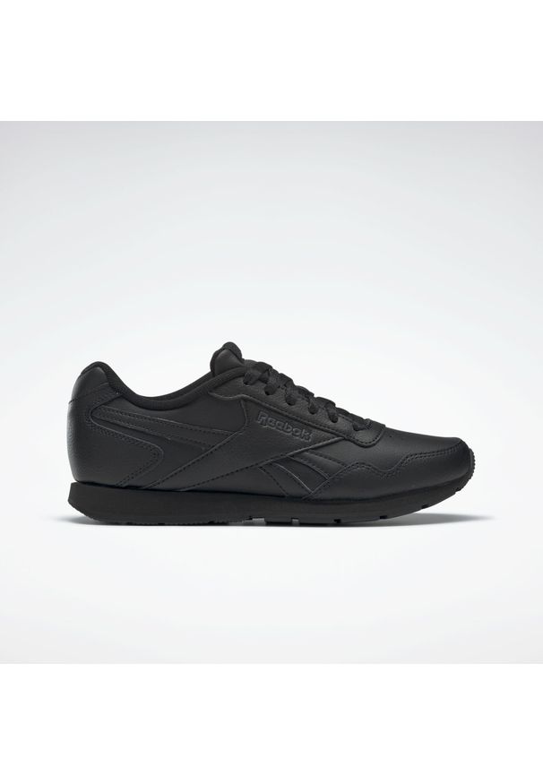 Buty do chodzenia damskie Reebok Royal Glide. Kolor: czarny, szary, wielokolorowy. Materiał: materiał, tkanina, syntetyk, skóra. Model: Reebok Royal. Sport: turystyka piesza