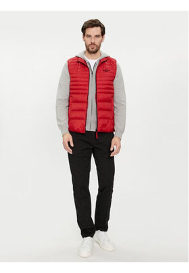 Aeronautica Militare Kamizelka 241AB2143CT3246 Czerwony Regular Fit. Kolor: czerwony. Materiał: syntetyk