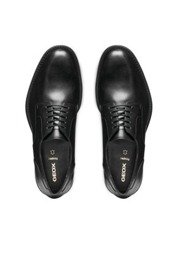 Geox Półbuty U Barberigo U56MBC 00043 C9999 Czarny. Kolor: czarny. Materiał: skóra