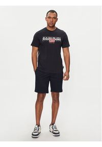 Napapijri T-Shirt S-Aylmer NP0A4HTO Czarny Regular Fit. Kolor: czarny. Materiał: bawełna #5