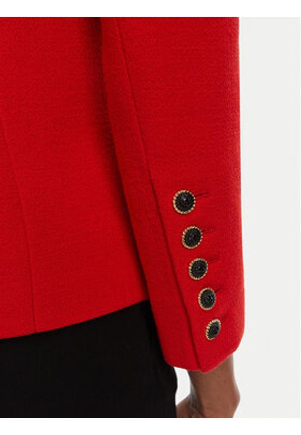 Balmain Marynarka DF1SM370WB86 Czerwony Regular Fit. Kolor: czerwony. Materiał: wełna