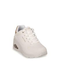 skechers - Buty do chodzenia damskie Skechers Wht Uno Wedge. Kolor: biały. Materiał: materiał, syntetyk. Szerokość cholewki: normalna. Sport: turystyka piesza