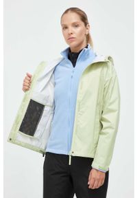 Helly Hansen kurtka outdoorowa kolor zielony. Kolor: zielony. Materiał: materiał. Wzór: nadruk #7