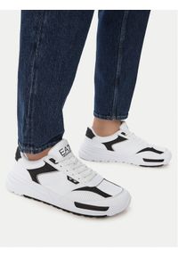 EA7 Emporio Armani Sneakersy X8X241 XK435 C695 Biały. Kolor: biały. Materiał: skóra #1