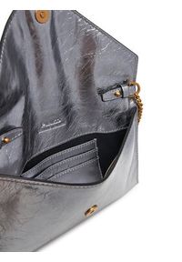 Pinko - PINKO Torebka Flat Purse Mini AI 25-26 PCPL 105347 A2OT Srebrny. Kolor: srebrny. Materiał: skórzane
