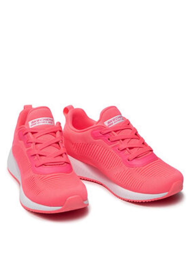 skechers - Skechers Sneakersy BOBS Sport Squad 33162/NPNK Różowy. Kolor: różowy. Materiał: materiał. Model: Skechers Sport