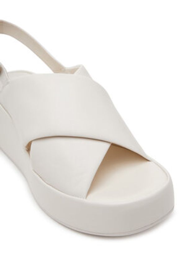 HÖGL Sandały Lucie 9-102500 Écru. Materiał: skóra