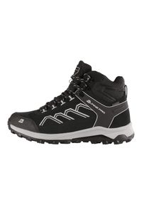 ALPINE PRO - Buty turystyczne za kostkę Alpine Pro Wuteve. Wysokość cholewki: za kostkę. Kolor: czarny. Materiał: skóra. Szerokość cholewki: normalna