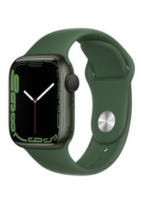 APPLE - Smartwatch Apple Watch 7 GPS 41mm aluminium, zieleń | zielony pasek sportowy. Rodzaj zegarka: smartwatch. Kolor: zielony. Styl: sportowy