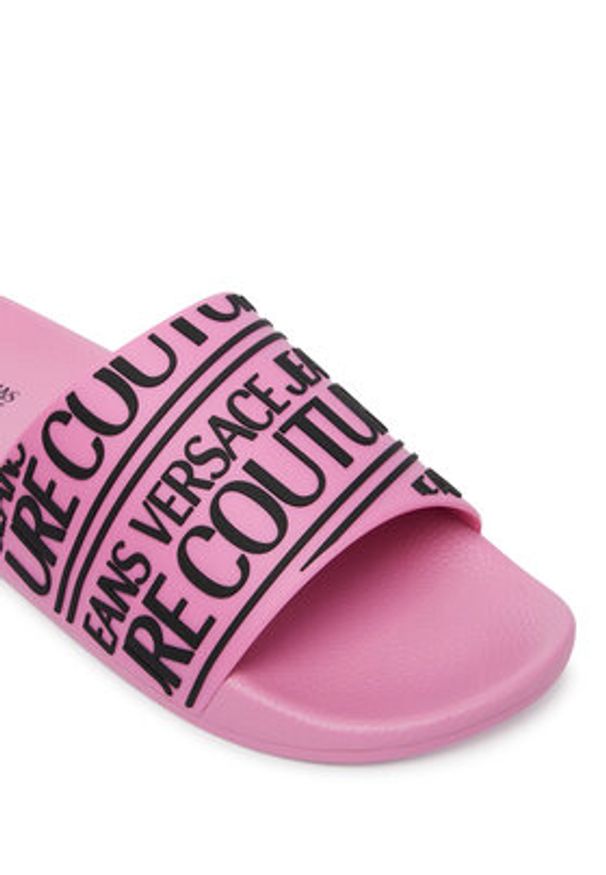 Versace Jeans Couture Klapki 80YA3SQ1 Różowy. Kolor: różowy. Materiał: syntetyk