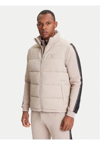 Guess Bezrękawnik Z5YL08 WGTN0 Beżowy Regular Fit. Kolor: beżowy. Materiał: syntetyk. Długość rękawa: bez rękawów