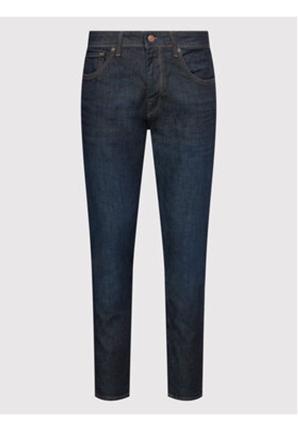 Selected Homme Jeansy Leon 16080594 Granatowy Slim Fit. Kolor: niebieski