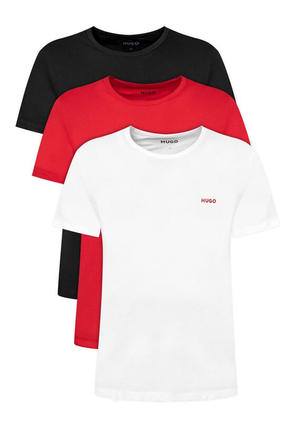 Hugo - HUGO Komplet 3 t-shirtów 50532811 Kolorowy Regular Fit. Materiał: bawełna. Wzór: kolorowy