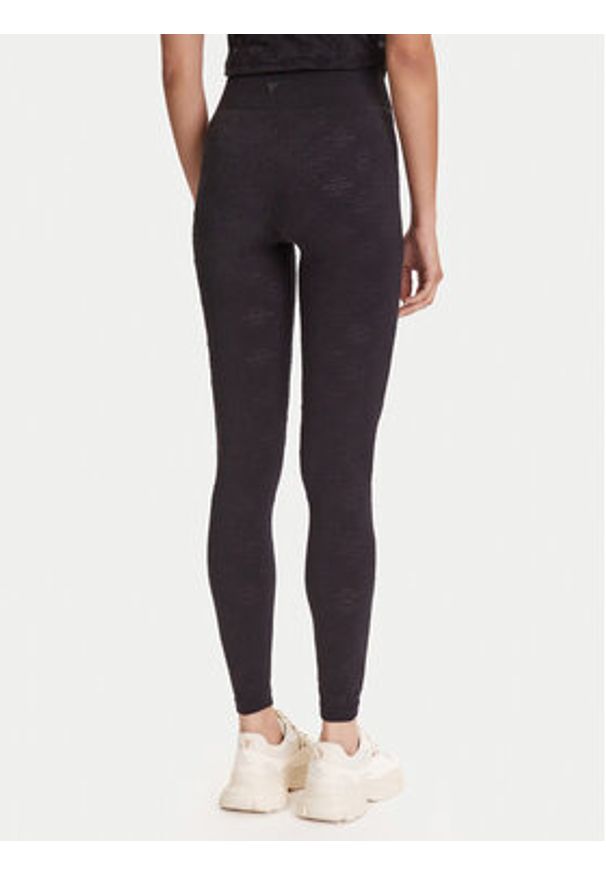 Guess Legginsy V5YB09 Z3OA0 Czarny Slim Fit. Kolor: czarny. Materiał: syntetyk