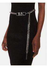MICHAEL Michael Kors Sukienka dzianinowa MS381MK33D Czarny Slim Fit. Kolor: czarny. Materiał: wiskoza