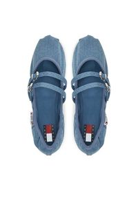 Tommy Jeans Baleriny Ballerina Denim EN0EN02782 Niebieski. Kolor: niebieski. Materiał: materiał #6