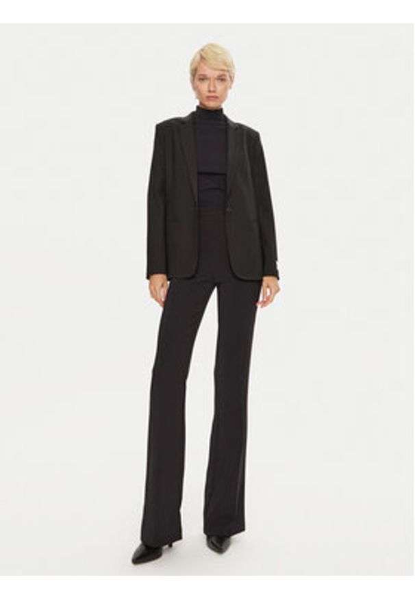 Calvin Klein Marynarka K20K207632 Czarny Slim Fit. Kolor: czarny. Materiał: syntetyk