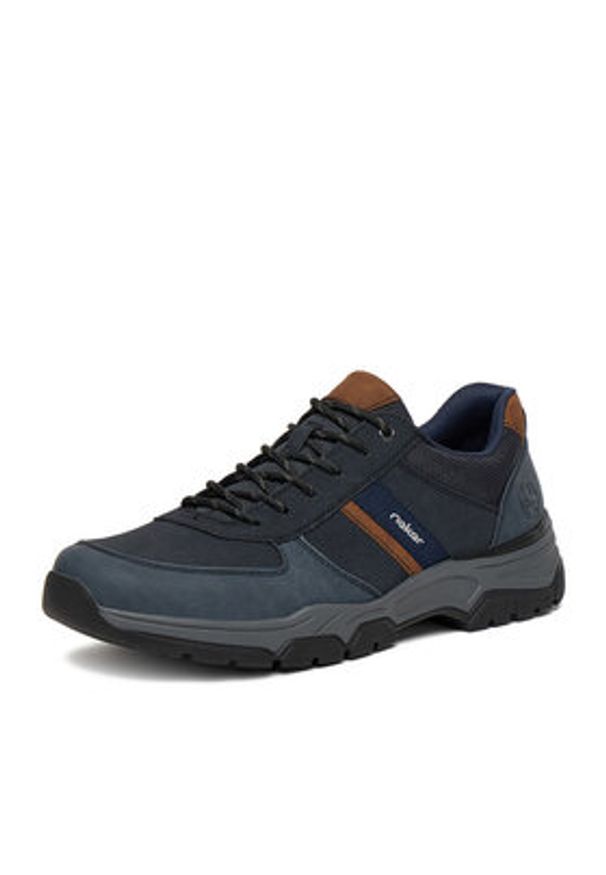 Rieker Sneakersy 11211-14 Granatowy. Kolor: niebieski. Materiał: syntetyk, materiał