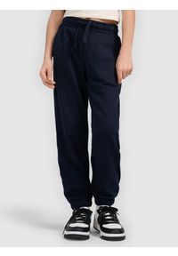 4f - 4F Spodnie dresowe joggery dziewczęce - granatowe 122 (6-7 lat). Okazja: na co dzień. Kolor: niebieski. Materiał: dresówka. Sezon: lato. Styl: casual #2