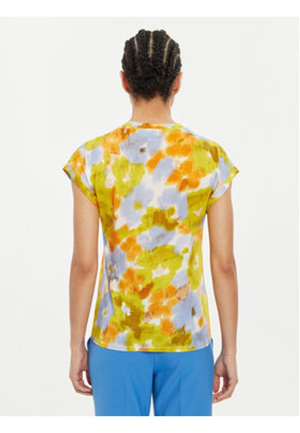Marella T-Shirt Zum 2413941022 Kolorowy Regular Fit. Materiał: bawełna. Wzór: kolorowy