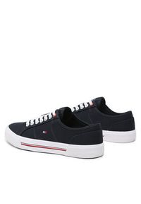 TOMMY HILFIGER - Tommy Hilfiger Tenisówki Core Corporate Vulc Canvas FM0FM04560 Granatowy. Kolor: niebieski. Materiał: materiał #6