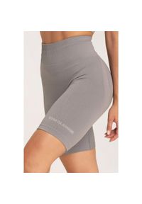 GYM GLAMOUR - Bikery fitness damskie Gym Glamour push up 2.0. Kolor: szary. Sport: fitness