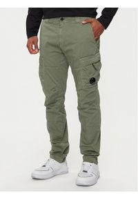 C.P. Company Spodnie materiałowe 16CMPA063A005694G Zielony Slim Fit. Kolor: zielony. Materiał: bawełna