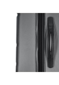 Wittchen - Średnia walizka z ABS-u żłobiona szara. Kolor: szary. Materiał: guma. Styl: klasyczny #9