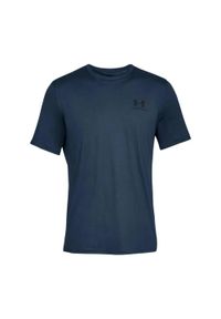 Koszulka sportowa męska Under Armour Sportstyle Left Chest. Kolor: niebieski. Długość rękawa: krótki rękaw. Długość: krótkie