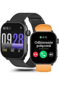 Gravity - Zegarek SMARTWATCH GRAVITY GT28-2 BK/BK/OG. Rodzaj zegarka: smartwatch