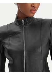 Patrizia Pepe Kurtka skórzana CO0001/L1HZ-K103 Czarny Regular Fit. Kolor: czarny. Materiał: skóra #7
