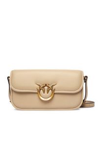 Pinko - PINKO Torebka Love Box Baguette Al 25-26 PLTT 105083 A26L Beżowy. Kolor: beżowy. Materiał: skórzane #4
