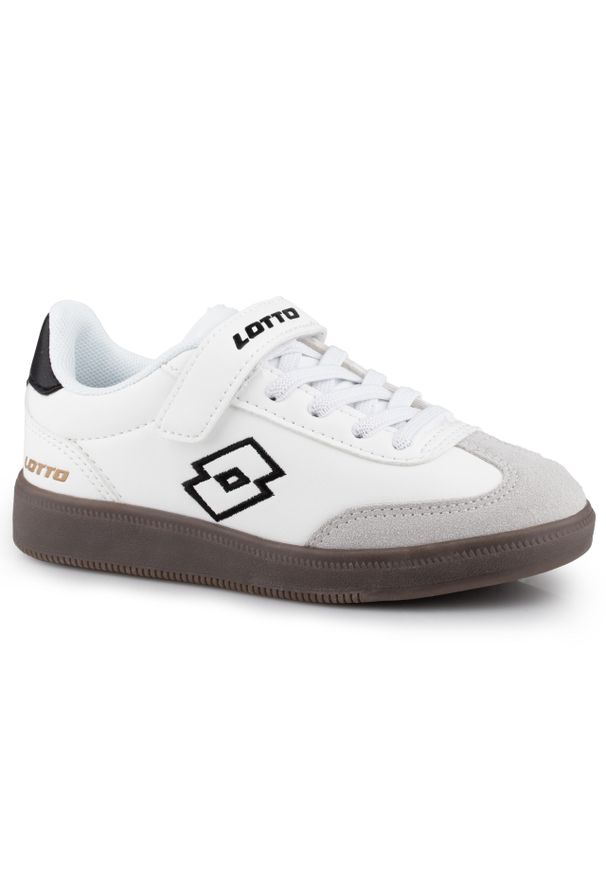 LOTTO - Buty dziecięce sportowe na rzep Lotto VINTAL K. Zapięcie: rzepy. Kolor: czarny, brązowy, biały, wielokolorowy. Sport: turystyka piesza