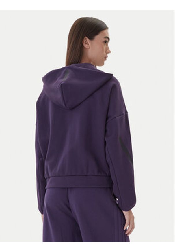 Adidas - adidas Bluza Z.N.E. KC4569 Fioletowy Loose Fit. Kolor: fioletowy. Materiał: bawełna, syntetyk