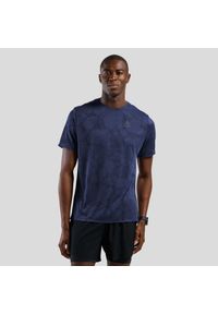 Koszulka męska Odlo ZEROWEIGHT ENGINEERED CHILL-TEC T-shirt crew neck s/s. Kolor: niebieski. Sport: bieganie