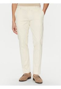 BOSS Spodnie garniturowe C-Genius 50539970 Écru Slim Fit. Materiał: bawełna #1