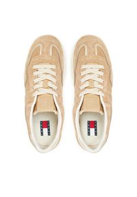 Tommy Jeans Sneakersy The Greenwich EN0EN02806 Beżowy. Kolor: beżowy. Materiał: zamsz, skóra #4