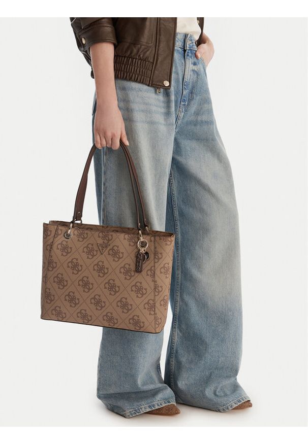 Guess Torebka Noelle II HWSO96 72250 Brązowy. Kolor: brązowy. Materiał: skórzane
