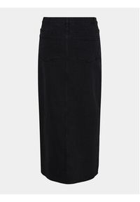 Pieces Spódnica jeansowa Jessie 17150234 Czarny Regular Fit. Kolor: czarny. Materiał: bawełna #5