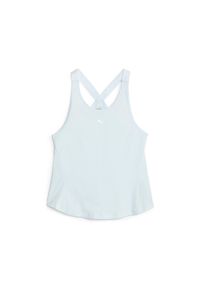 Damski tank top Puma Strong. Kolor: niebieski. Materiał: materiał. Sport: fitness #1