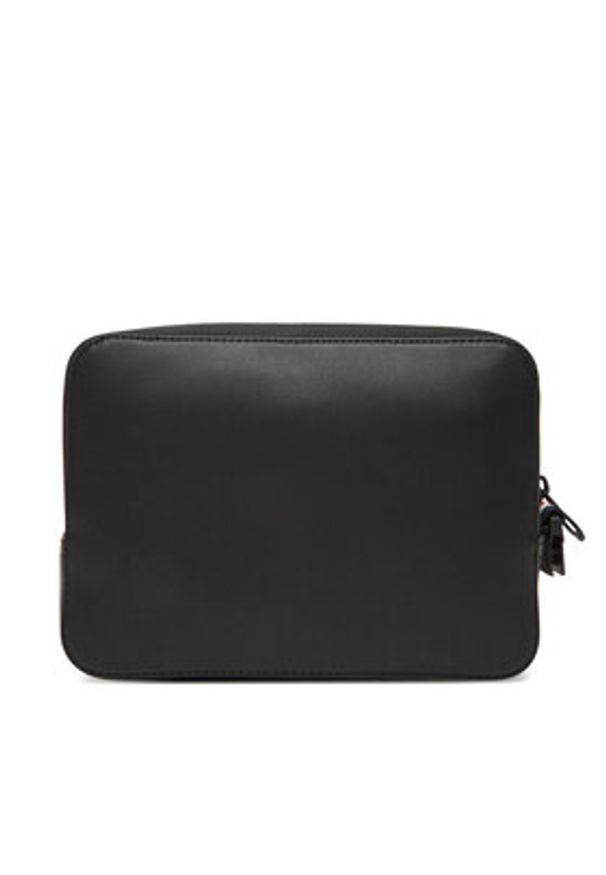 TOMMY HILFIGER - Tommy Hilfiger Kosmetyczka Th Foundation Washbag AM0AM13527 Czarny. Kolor: czarny. Materiał: skóra